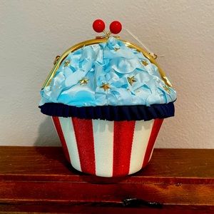 Betsey Johnson Patriotic Cupcake Bag - Baked in the USA - New w/o Tags - 4th